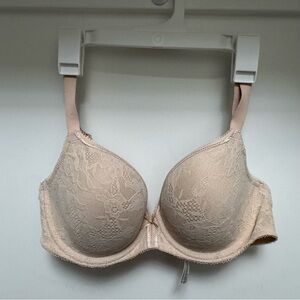 Wacoal Underwire Nude Beige Lace Bra 34D NWOT